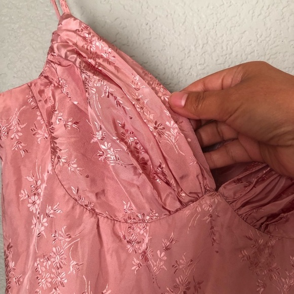 Vtg TD4 by Eletra blush Pink Party dress Juniors XS? See measurements 80s Retro - Picture 5 of 12